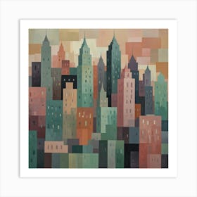 New York City Skyline 6 Art Print