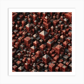 Red City Art Print