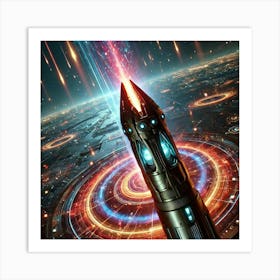 Anti Graviton Missile Closeup Art Print