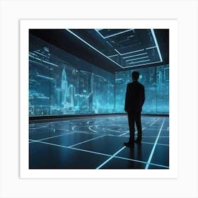 Futuristic Businessman 9 Art Print