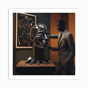 Black Man'S Head Art Print