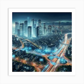 Futuristic Cityscape 29 Art Print