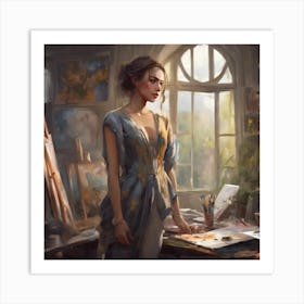 Artist In The Studio Art Print