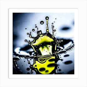 Waterdrops Macro 8 Art Print
