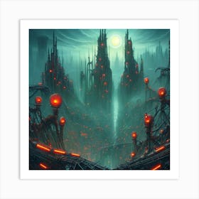 Futuristic City 5 Art Print