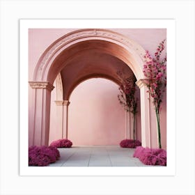 Pink Archway 4 Art Print