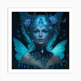 Blue Fairy Art Print