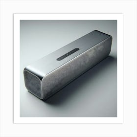 Image Of A Silver Speaker Art Print