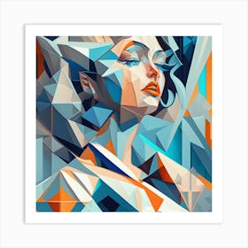 Abstract Women Painting Art Print