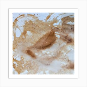 Coffee Splatter Art Print