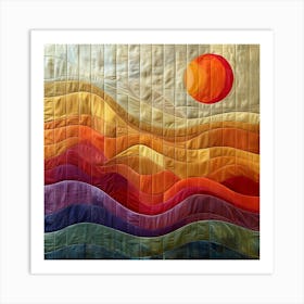 Sunset Quilt Art Print