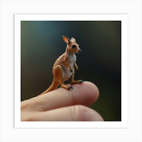 Miniature Kangaroo Art Print