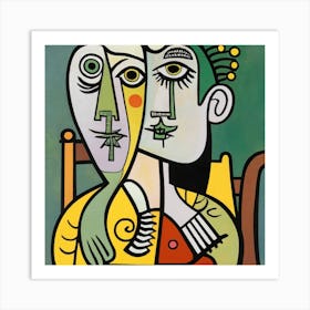 Portrait Of A Couple Art Print