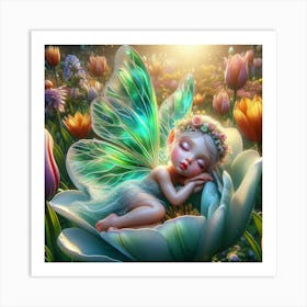 Sleepy Fairy 1 Art Print