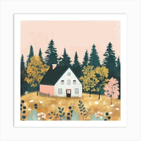 House In The Woods Art Print