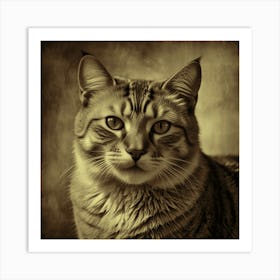 Portrait Of A Cat 11 Art Print