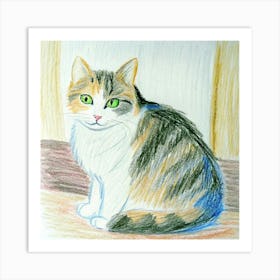 Calico Cat Affiche