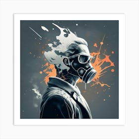 Gas Mask Print Art Print