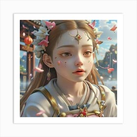 Chinese Girl Art Print