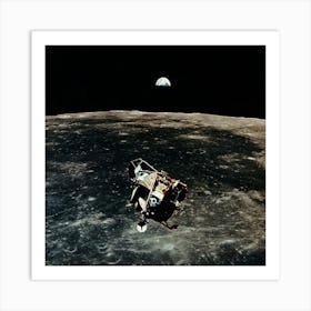 Ascent Stage Prior To Docking Art Print