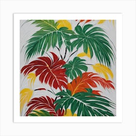 Tropical Leaves Art Print