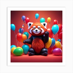 Cute Red Panda Art Print
