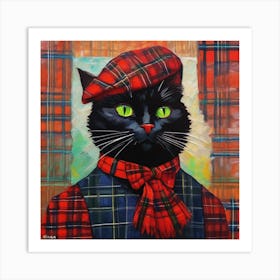 Claymore The Highland Cat Art Print