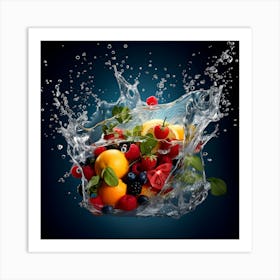 Fruit Splash 13 Art Print