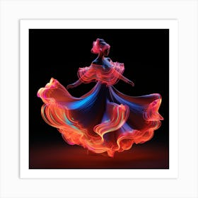 Flamenco Dancer 3 Art Print