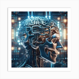 Cyborg Head 21 Art Print