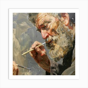 Portrait Of A Painter Art Print