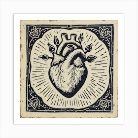 Heart Of Gold Art Print