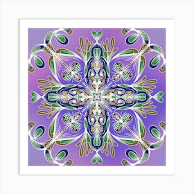 Abstract Floral Pattern Art Print