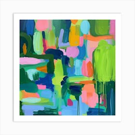 Abstract Park Collection St Stephens Green Dublin 4 Art Print