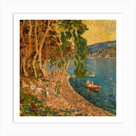 On Lake Attersee, Gustav Klimt 18 Art Print