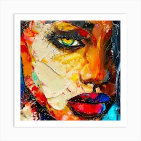 Captivating Glance - Face Zoned 1 Art Print