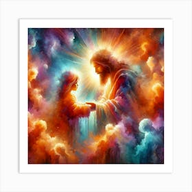 Jesus And The Child Art Print