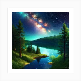 Milky Night 1 Art Print