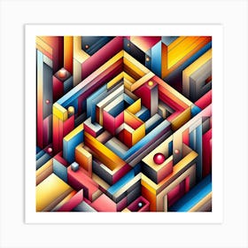 Abstract Geometric Design 1 Art Print