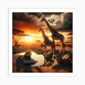 Peace And Calm On The Serengeti Art Print