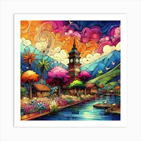 Colorful Painting Art Print