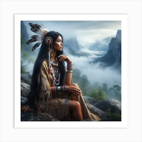 Native American Woman Art Print