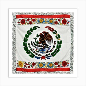 Mexican Flag 8 Art Print