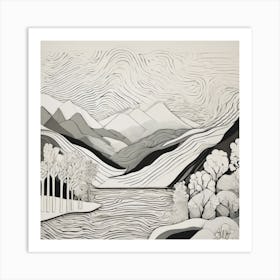 Winter Landscape Art Print