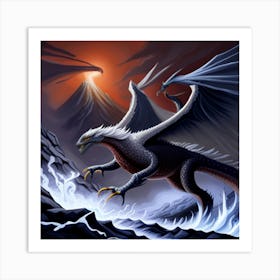 Dragon In Flight Art Print