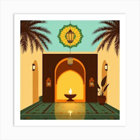 Islamic Interior Art Print