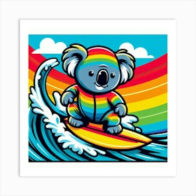 Rainbow Koala 1 Art Print