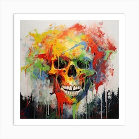 Skull Painting 11 Art Print