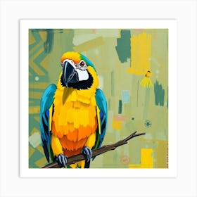 Colorful Parrot 2 Art Print