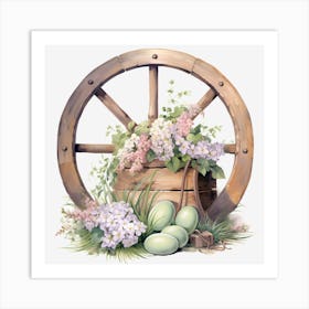 Easter Wheel Art Print